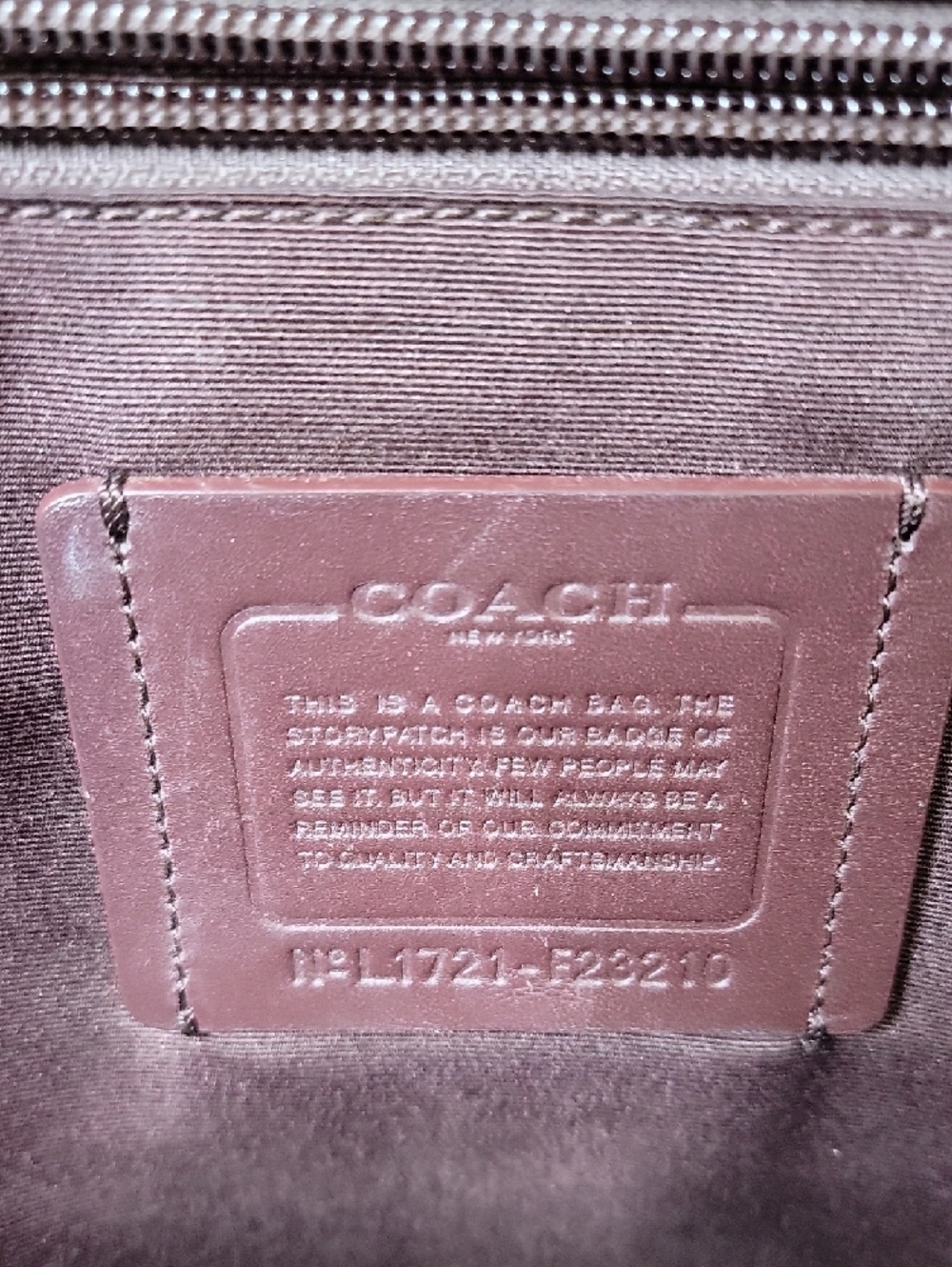 Coach Men’s Black Jacquard Leather-Trim Backpack - Picture 5 of 9